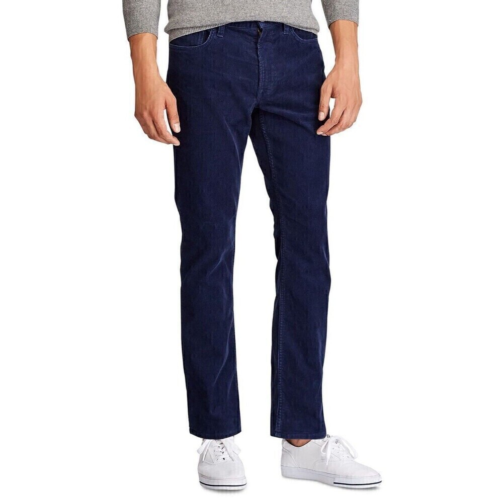 Banana Republic Blue Corduroy Slim Traveler Pants 31W 32L